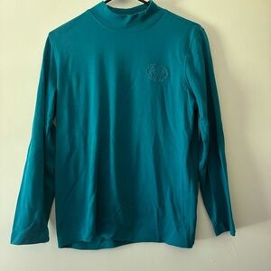 Women’s Teal Blue Size Small Blair Turtleneck Sweater